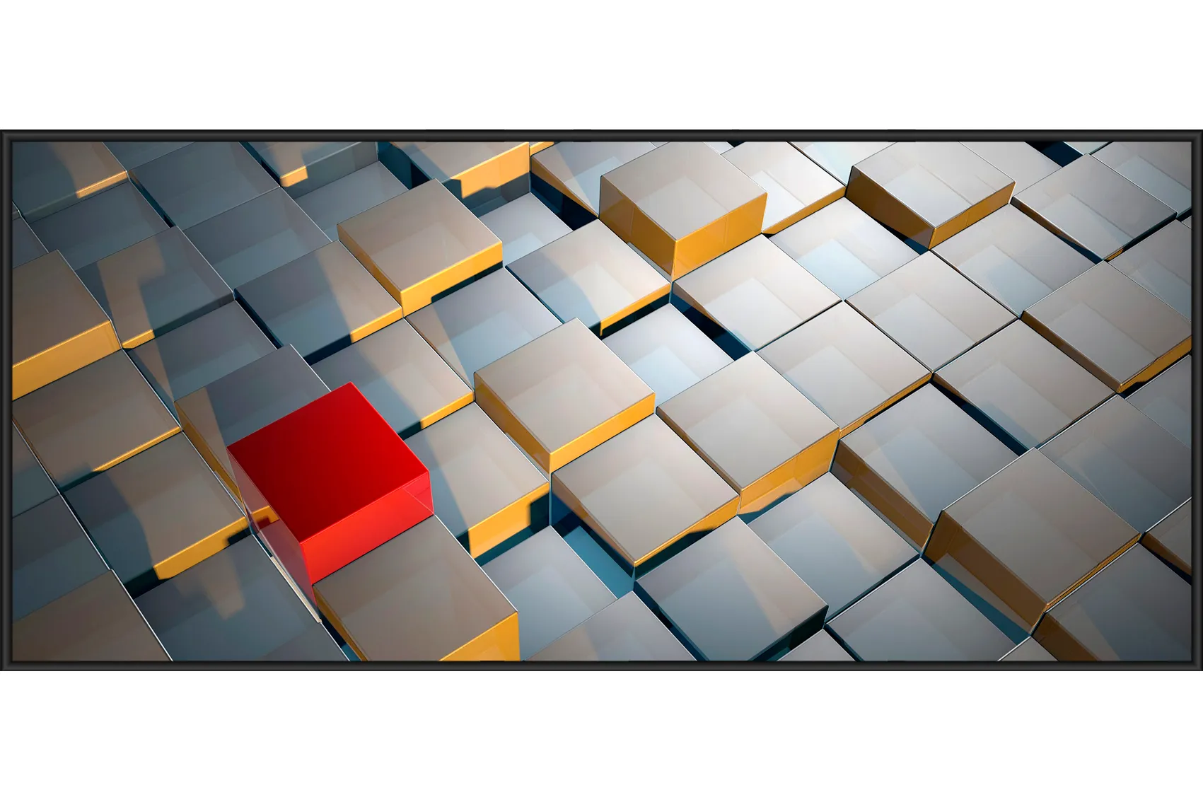 Магнитная настенная доска «Красный куб» | Интернет-магазин Artboardmagic!