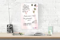Магнитно-маркерная настенная доска “Розовое золото” | Интернет-магазин Artboardmagic!