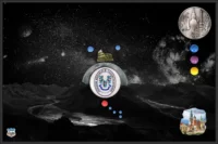 Магнитная настенная доска «Лунная фантазия» | Интернет-магазин Artboardmagic!