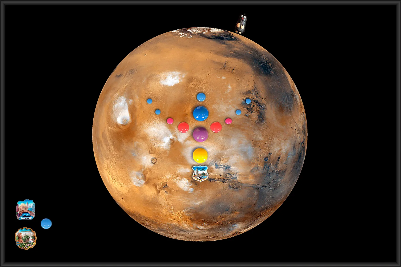 Магнитная настенная доска «Марс» | Интернет-магазин Artboardmagic!